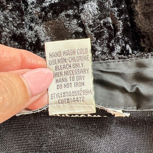 Vtg Connected Crushed Textured Velvet Formal Occasion Evening Jacket Blazer - Picture 6 of 7